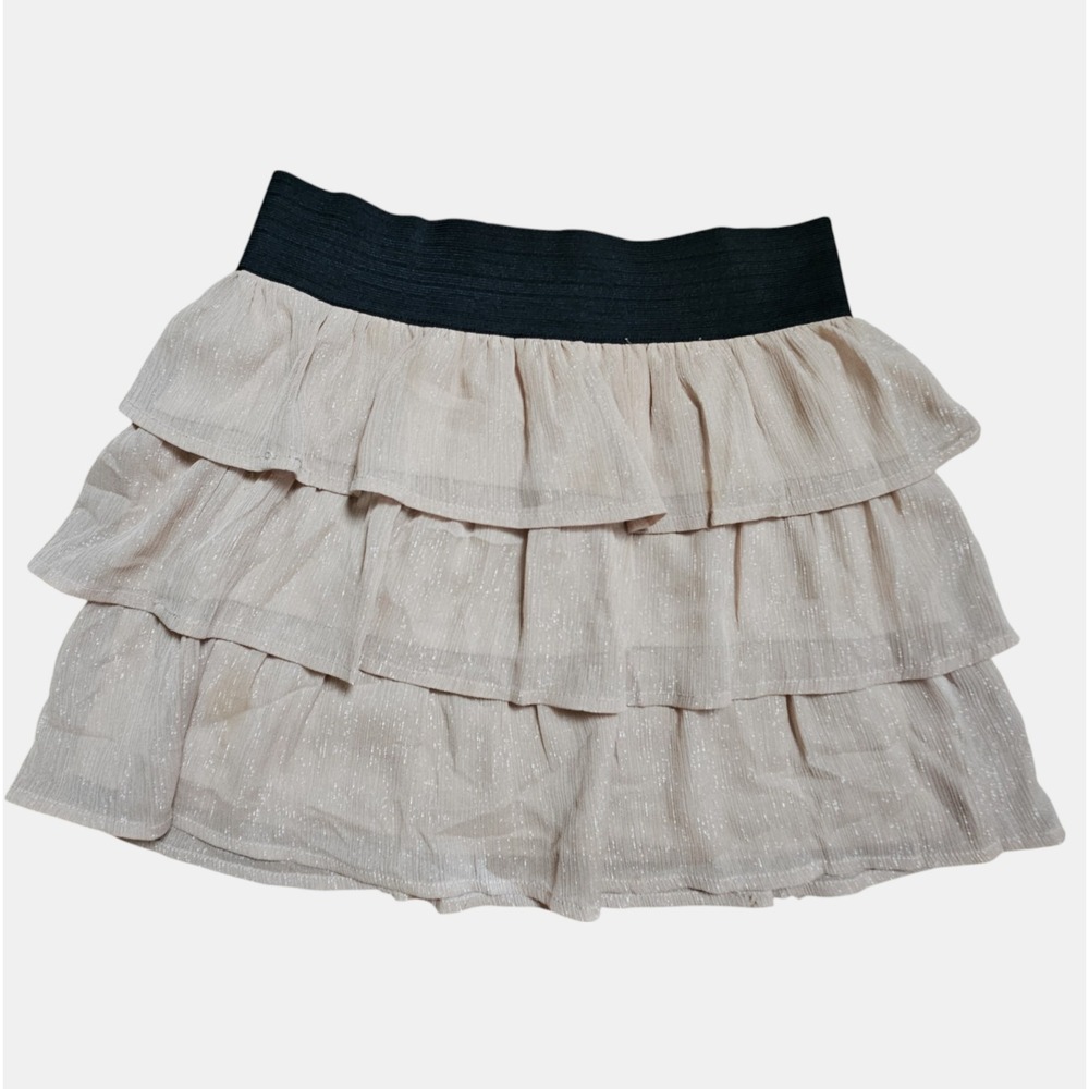 Charlotte Russe Ruffle Tiered Mini Skirt XS Coquette Balletcore Chic‎ Soft Girl